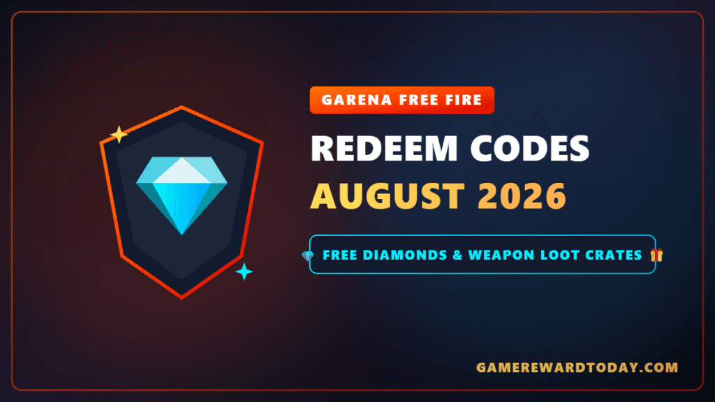 Free Fire Redeem Codes August 2026