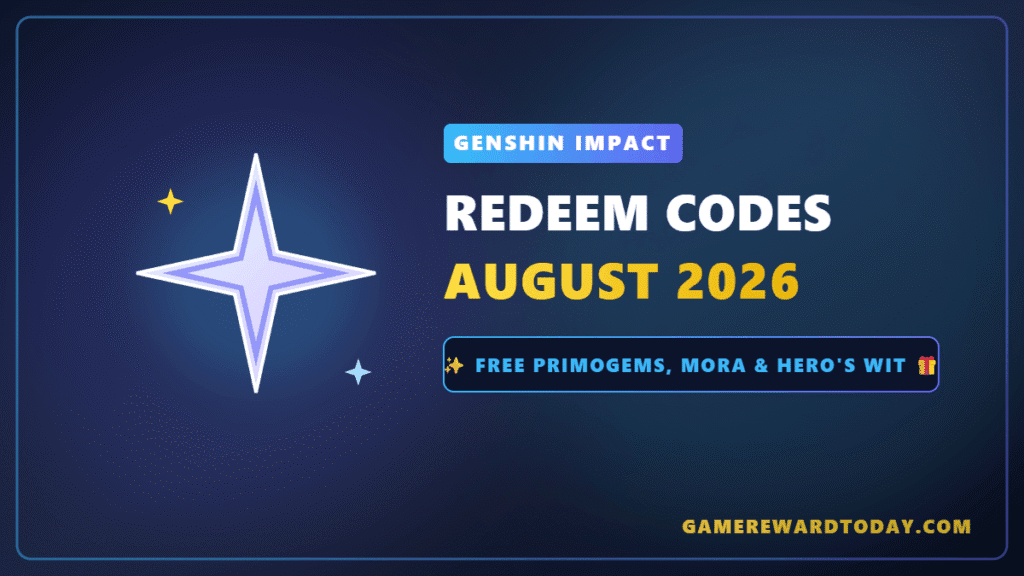 Genshin Impact Redeem Codes