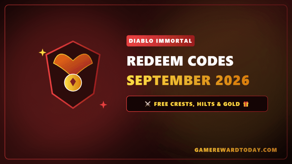Diablo Immortal Redeem Codes