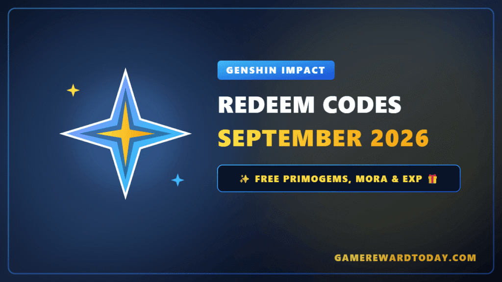 Genshin Impact Redeem Codes